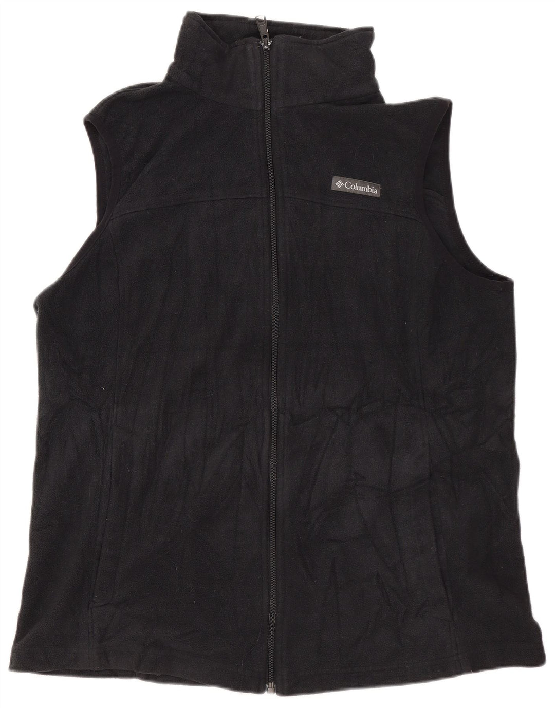 Gilet in pile da donna Columbia UK 16 grande poliestere nero