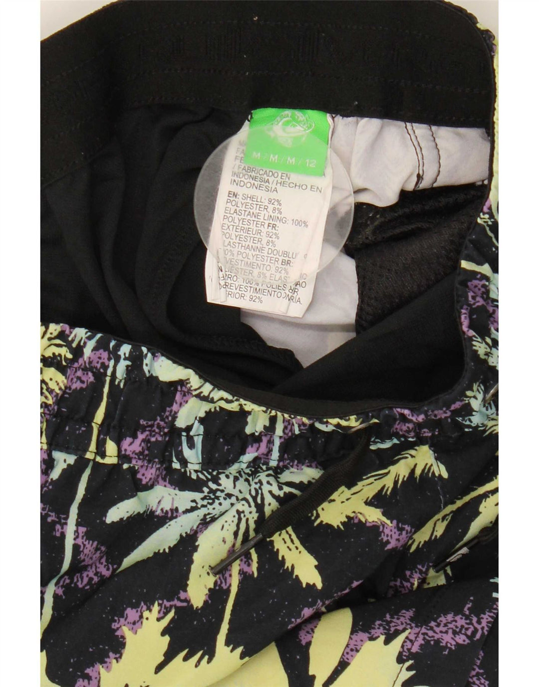 Pantaloncini da bagno Quiksilver con grafica per ragazzi 9-10 anni, poliestere nero medio