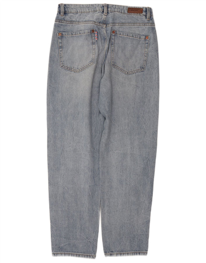 BENETTON Womens Tapered Jeans W28 L29 Blue