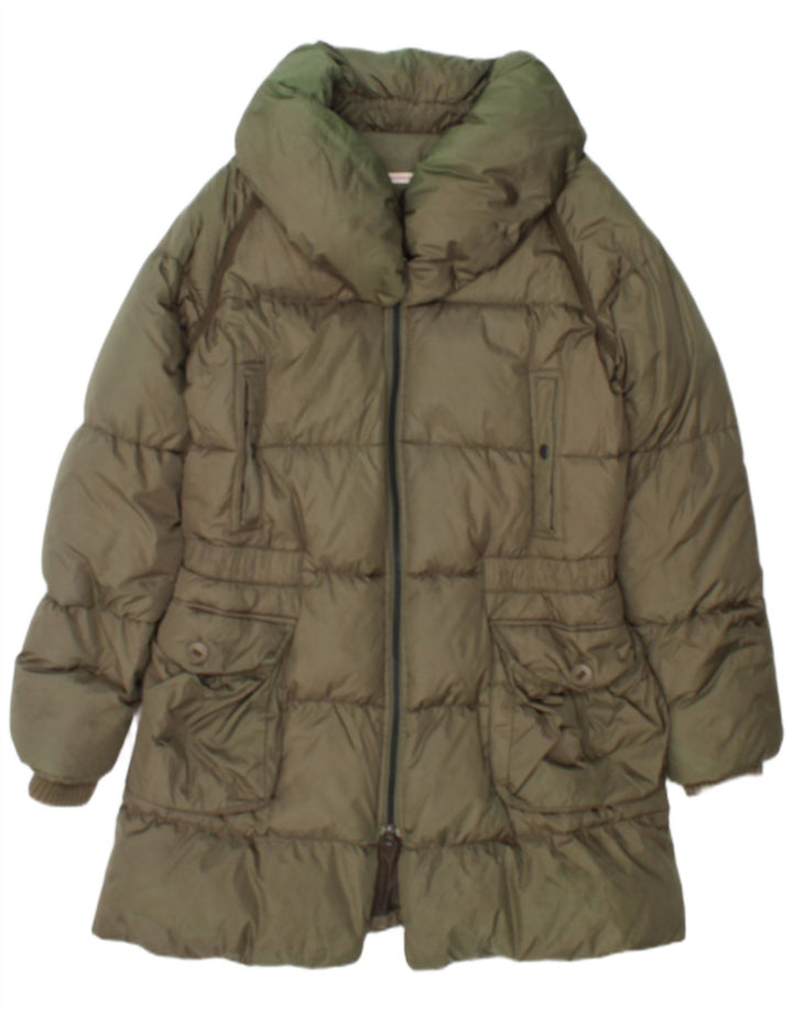 Cappotto imbottito da donna Levi's UK 16 grande nylon verde