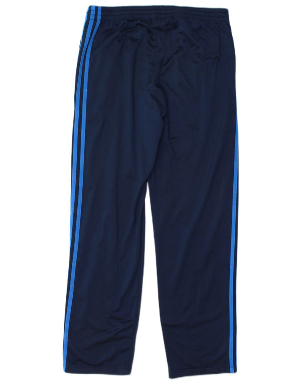 Pantaloni da tuta da uomo Adidas medi in poliestere blu navy