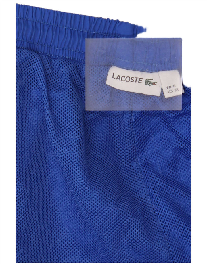 Pantaloni da tuta da uomo Lacoste taglia 6 XL poliestere blu