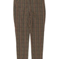 Pantaloni chino slim da donna Zara medi W28 L27 a quadri marroni