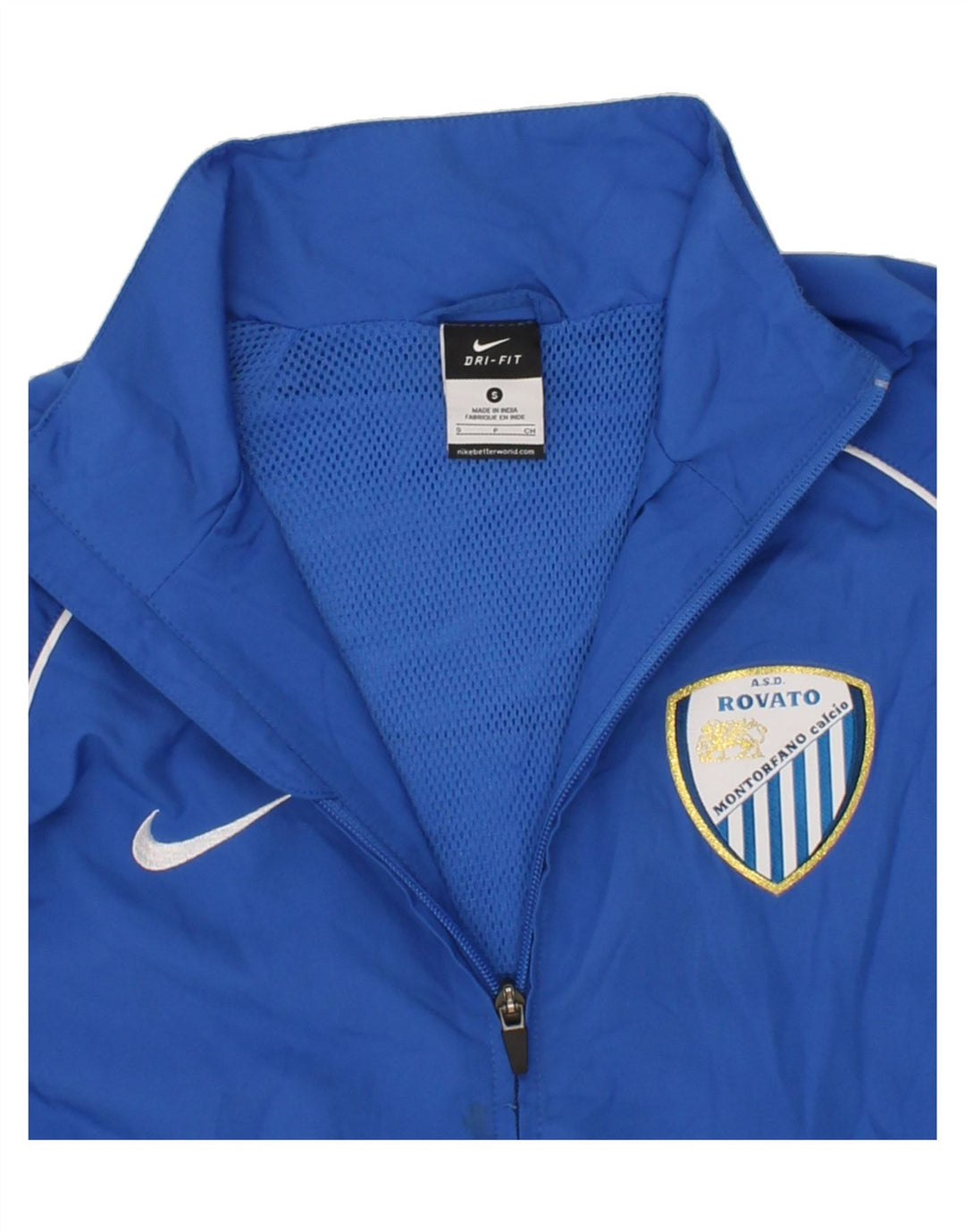 NIKE Mens Dri Fit Tracksuit Top Jacket Small Blue Polyester Vintage Nike and Second-Hand Nike from Messina Hembry 