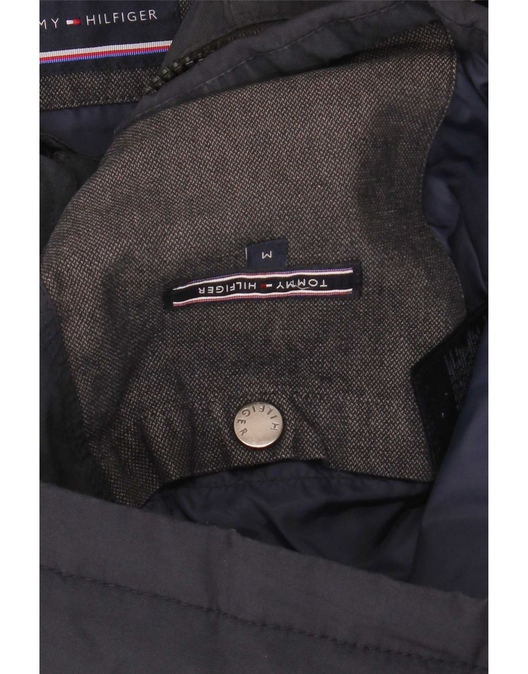 Giacca imbottita da uomo Tommy Hilfiger UK 38 poliestere medio blu navy