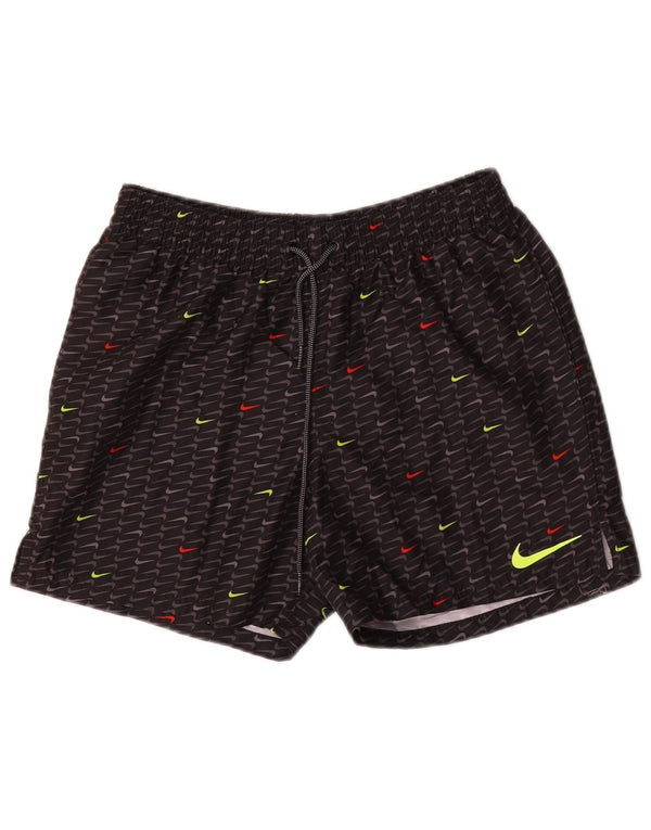 Pantaloncini sportivi grafici Nike da uomo piccoli in poliestere nero