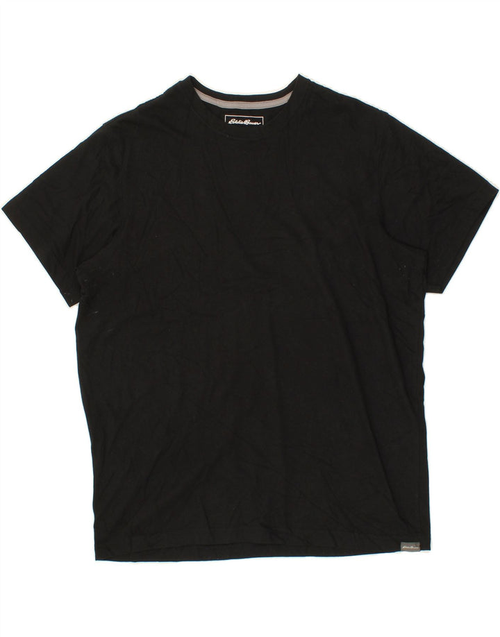 EDDIE BAUER Mens T-Shirt Top Large Black Cotton Vintage Eddie Bauer and Second-Hand Eddie Bauer from Messina Hembry 