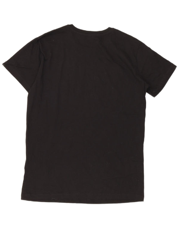 T-shirt grafica da uomo Diesel Top piccola in cotone nero