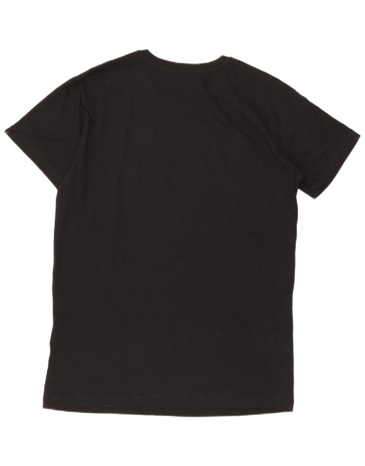 T-shirt grafica da uomo Diesel Top piccola in cotone nero