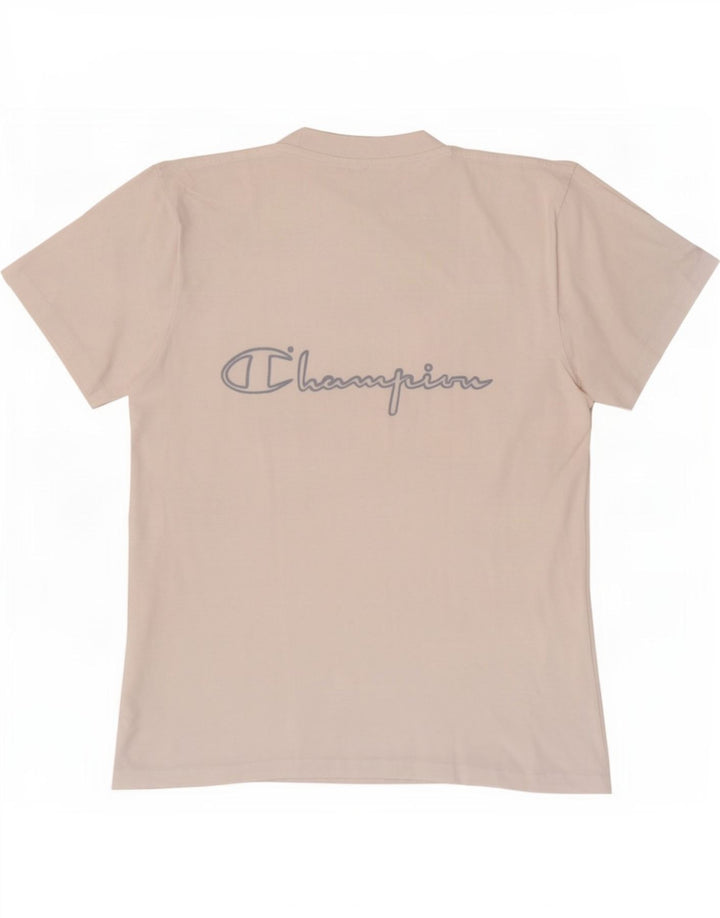T-shirt grafica da uomo Champion Top piccola in cotone bianco
