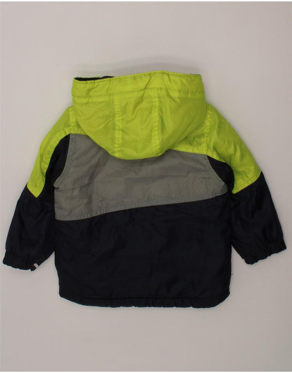 OSH KOSH Baby Boys Windbreaker Jacket 18-24 Months Black Colourblock
