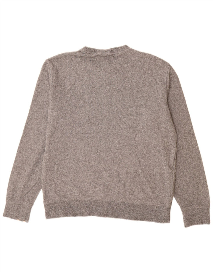 Felpa da uomo Marks & Spencer in cotone grigio medio