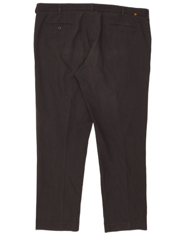 Pantaloni da abito classici slim da uomo Farah W44 L33 poliestere grigio