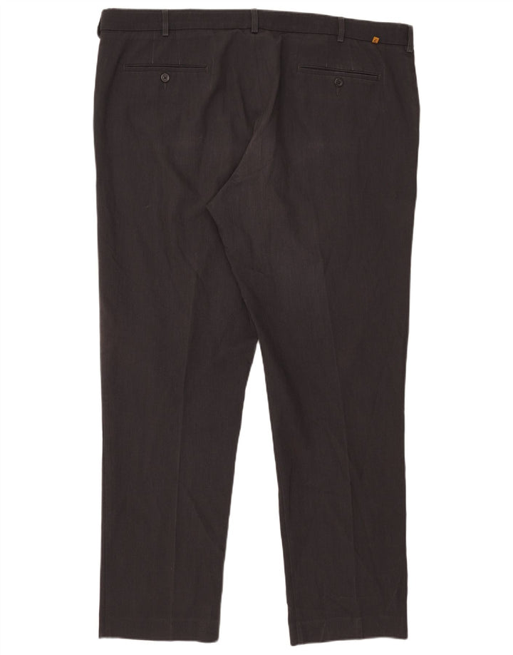 Pantaloni da abito classici slim da uomo Farah W44 L33 poliestere grigio