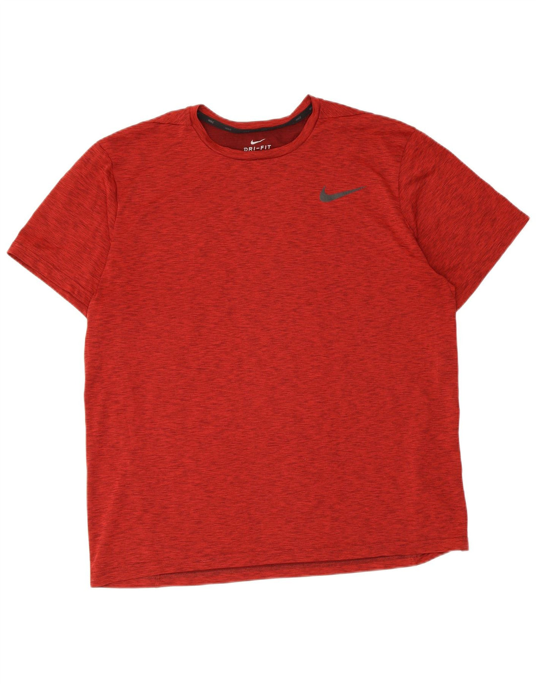 T-shirt Nike Dri Fit da uomo XL in poliestere chiazzato rosso