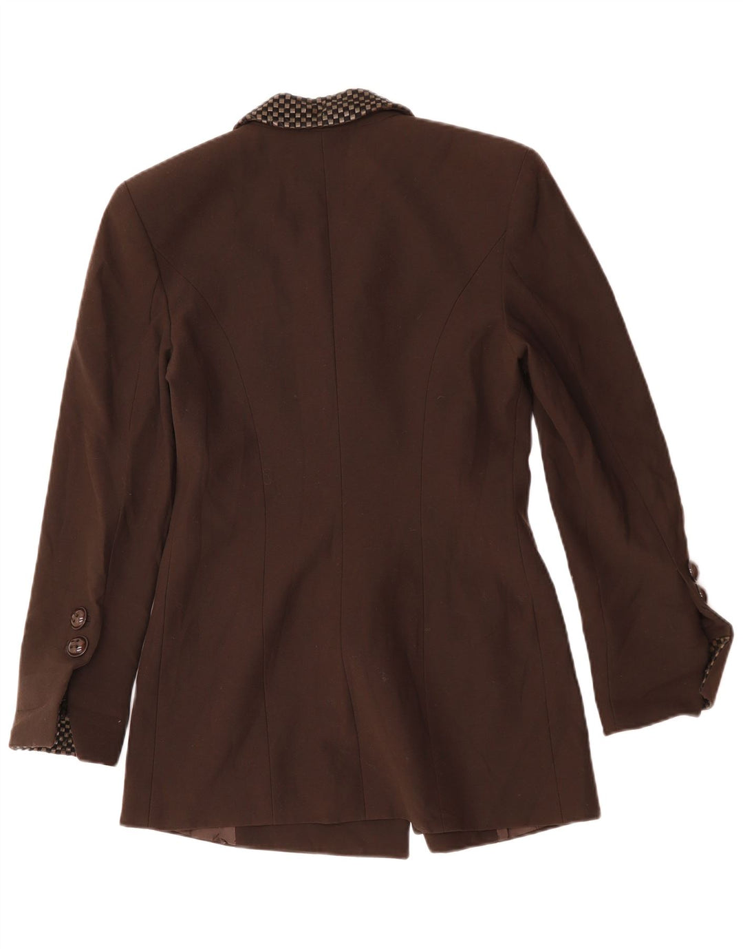 Giacca blazer lunga da donna Caloma IT 44 Marrone medio geometrico