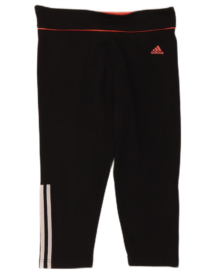 Leggings Adidas Climalite Capri da donna UK 12/14 Poliestere nero medio