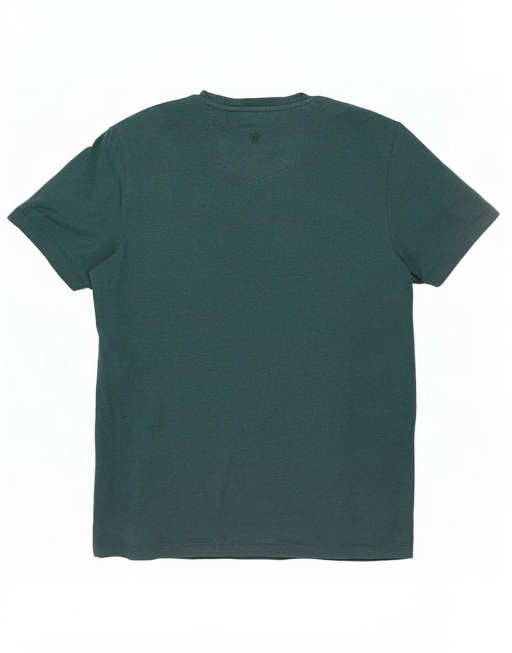 T-shirt grafica da uomo Fat Face Top grande in cotone verde