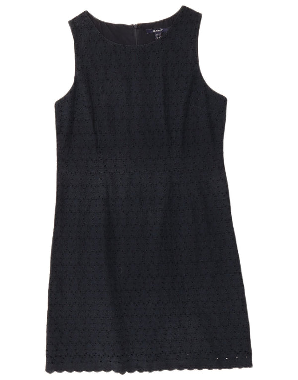 GANT Abito a trapezio senza maniche da donna UK 14 Cotone medio blu navy