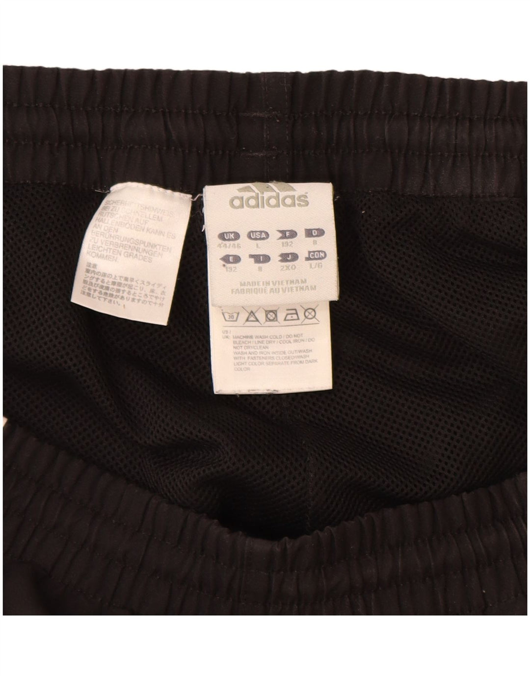 Pantaloni da tuta da uomo ADIDAS Joggers UK 44/46 Large Nero Colourblock
