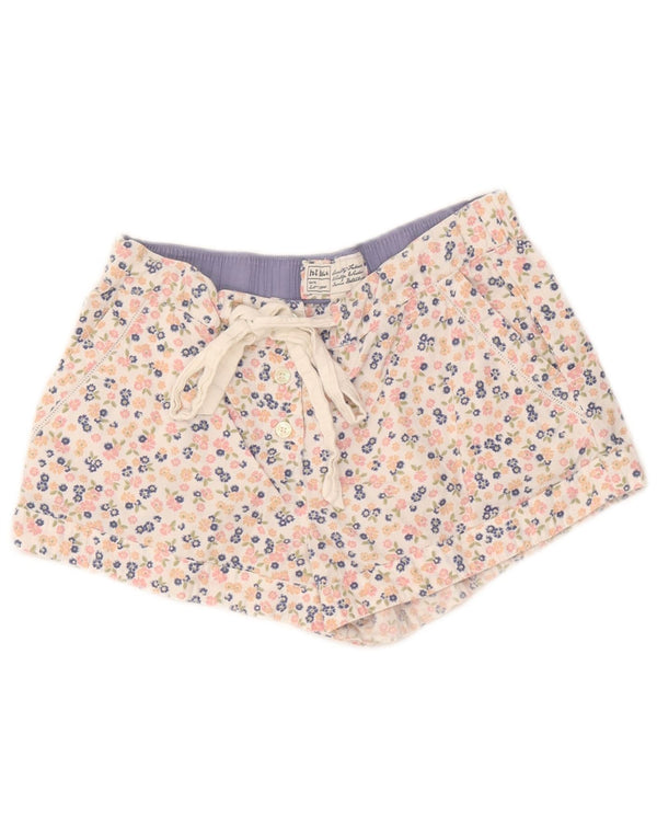 Pantaloncini casual da donna Fat Face UK 8 Small W32 Cotone floreale multicolore
