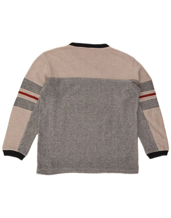 Felpa Fila Ragazzi Maglione 13-14 anni Large Grigio Colourblock