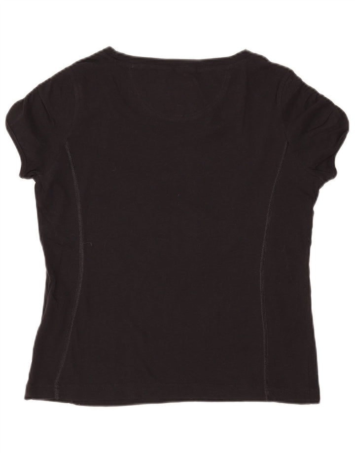 T-shirt grafica CHAMPION da donna Heritage Classics UK 12 media nera