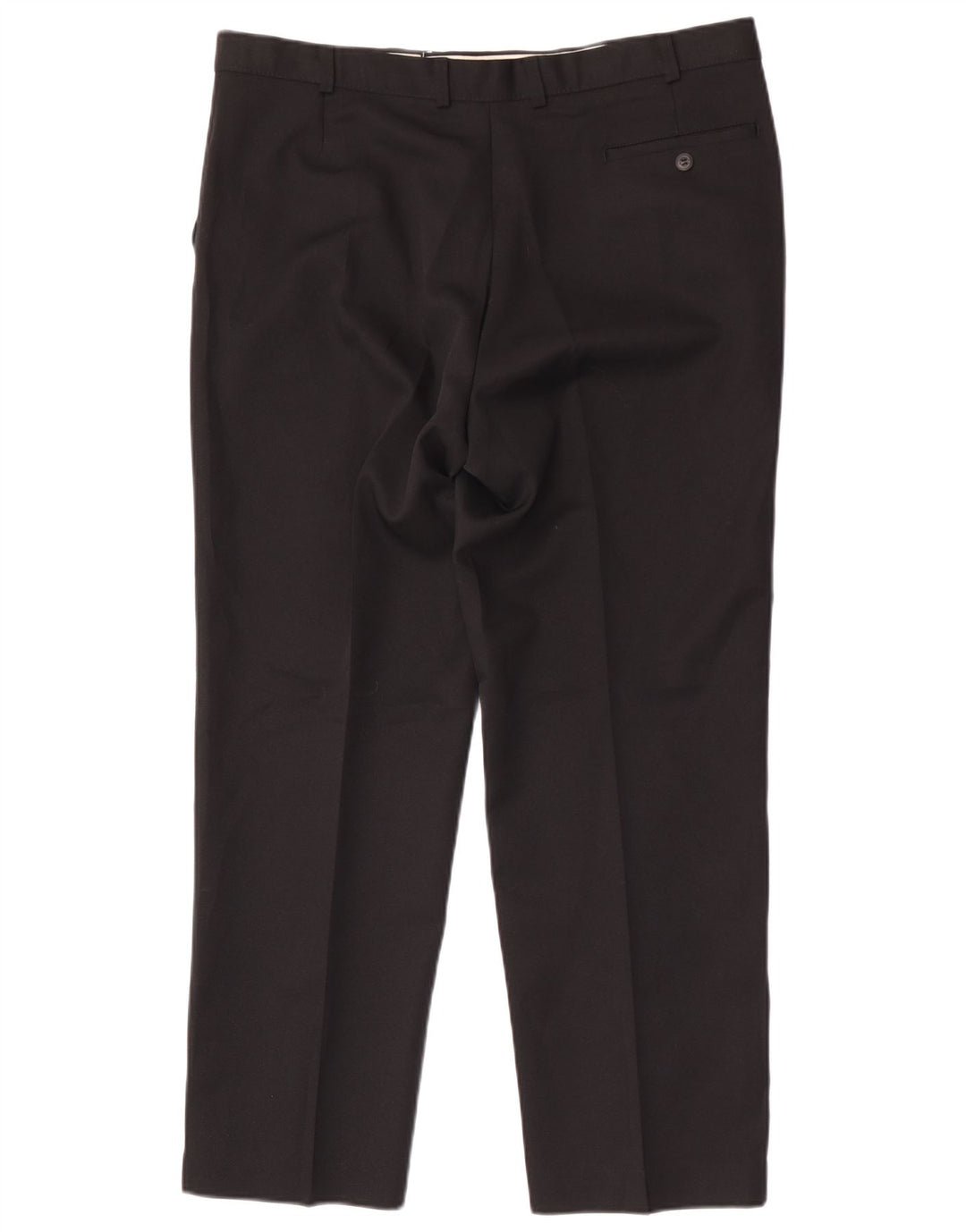 Pantaloni chino dritti da uomo Marks & Spencer W38 L29 poliestere nero