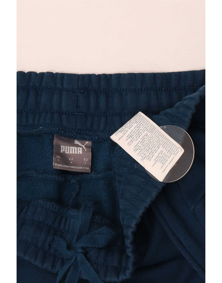 Pantaloni da tuta da uomo Puma Joggers grandi in cotone blu