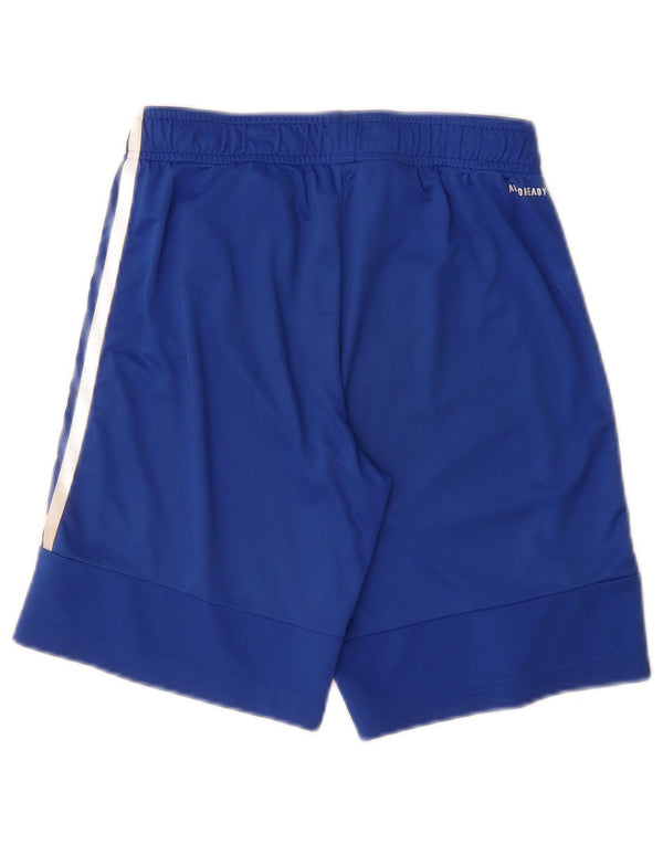 Pantaloncini sportivi Adidas Aeroready da ragazzo 11-12 anni Poliestere blu