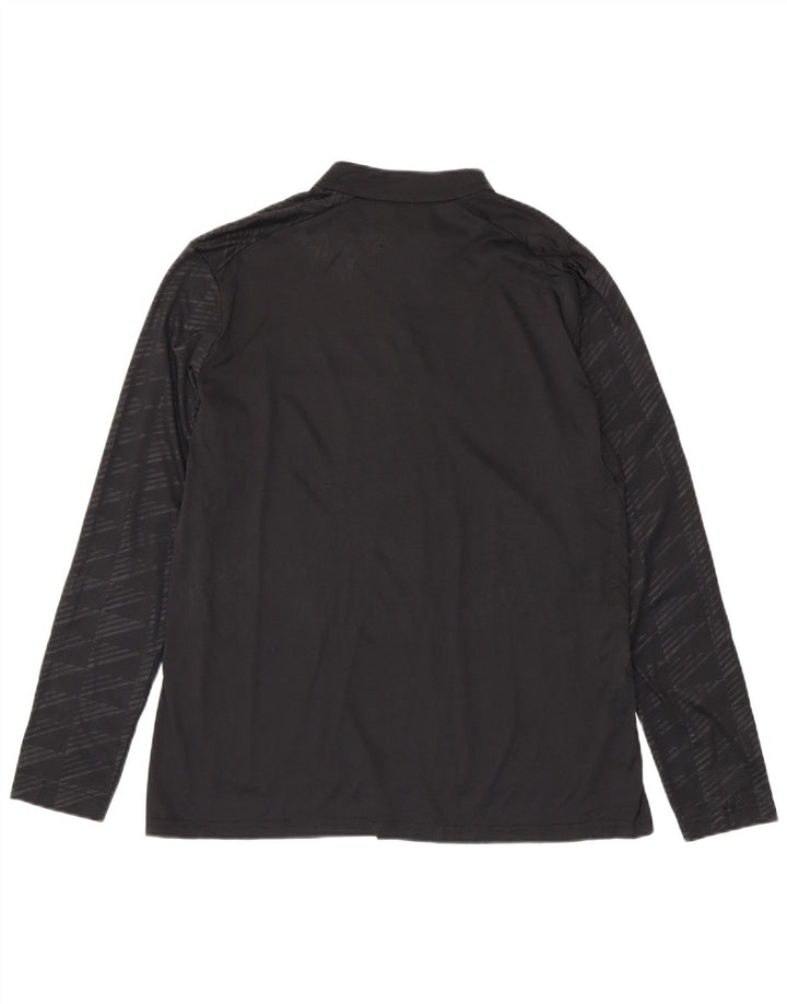 Top ADIDAS da donna Aeroready con zip e collo a maniche lunghe UK 20/22 XL Nero