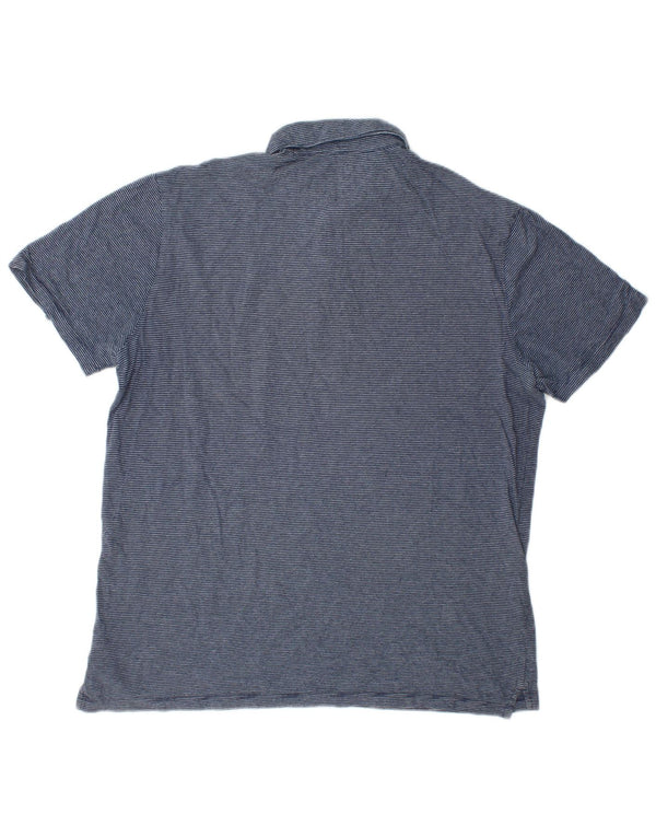 Polo da uomo Gap in cotone a righe grandi blu