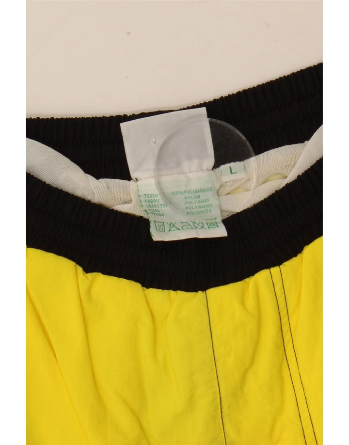 DIADORA Pantaloncini Mare Uomo Large Giallo Colourblock Poliammide