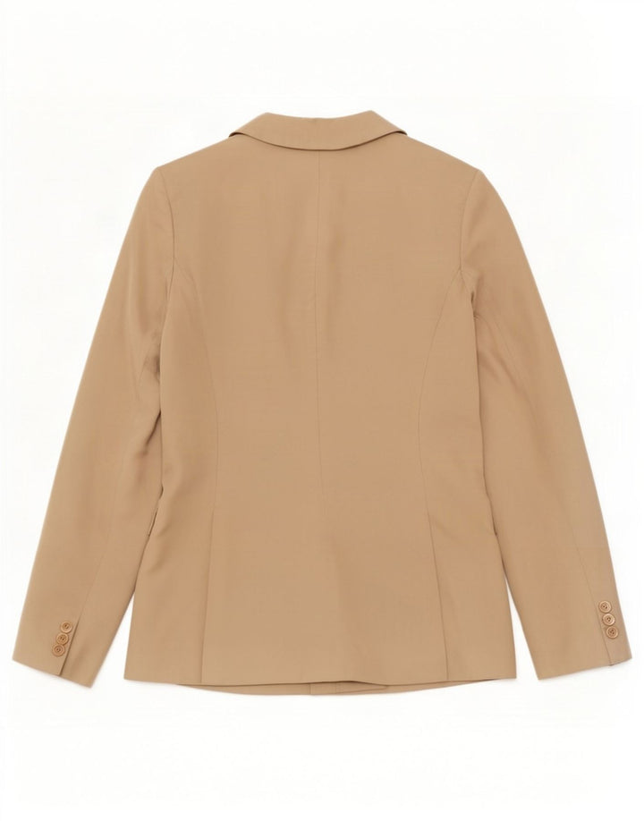 Max & Co. Giacca blazer da donna a 1 bottone UK 10 piccola acetato beige
