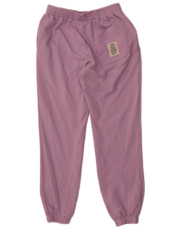 MSGM Womens Tracksuit Trousers Joggers UK 14 Large Purple Cotton