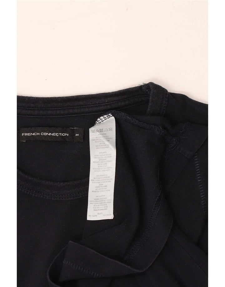 T-shirt da donna French Connection Top UK 12 cotone medio nero