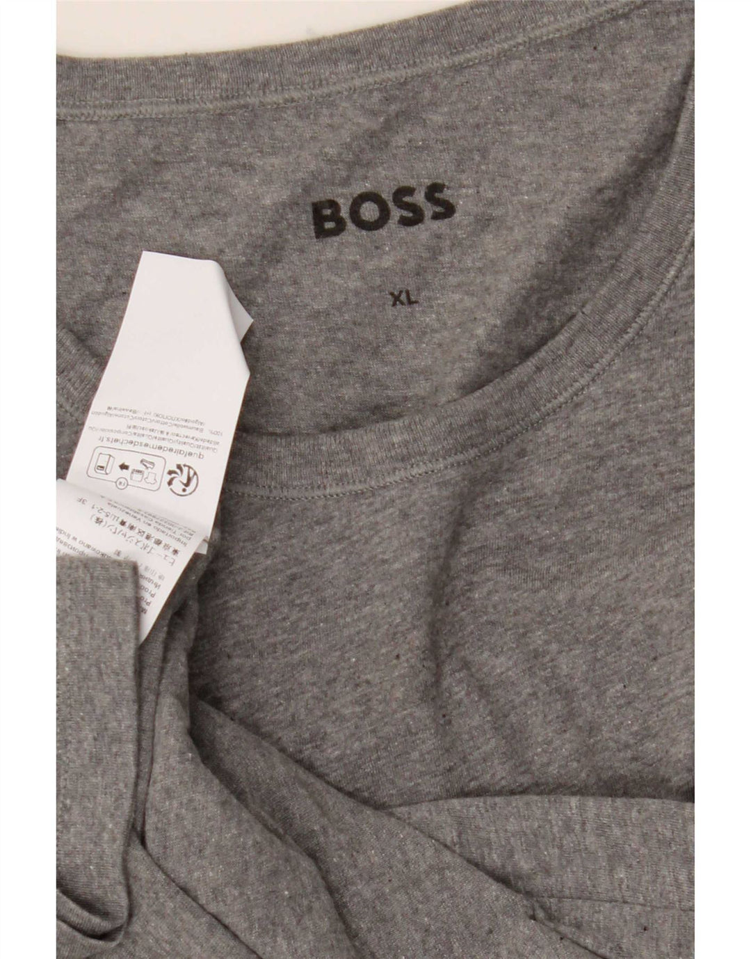 T-shirt da uomo Hugo Boss Top XL in cotone grigio