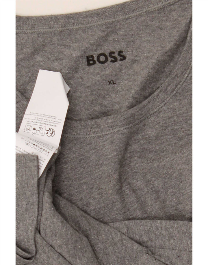 T-shirt da uomo Hugo Boss Top XL in cotone grigio