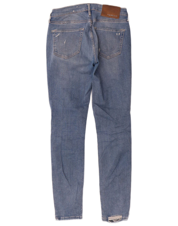 Jeans super skinny Halle da donna a vita media True Religion W26 L29 cotone blu