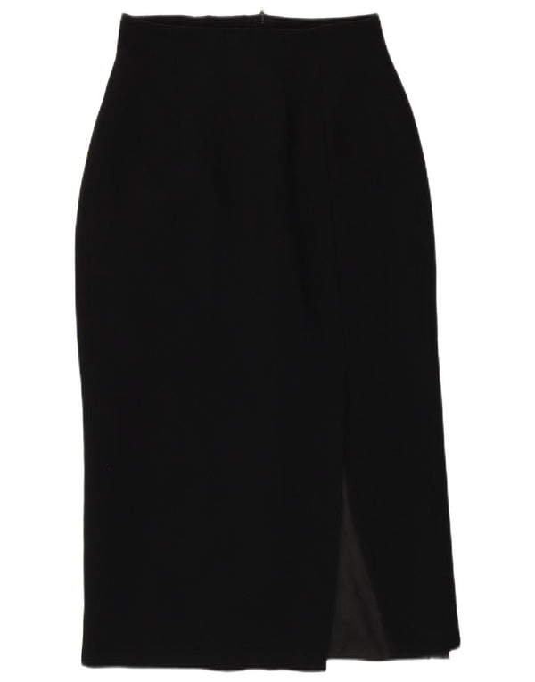 Gonna longuette da donna St. Bernard UK 12 media W26 poliestere nero