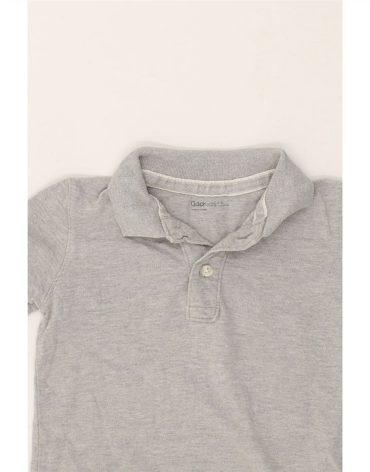 GAP Boys Polo Shirt 4-5 Years Grey Cotton Vintage Gap and Second-Hand Gap from Messina Hembry 