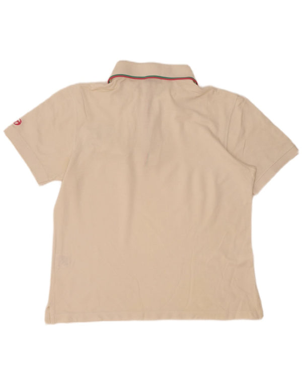 Polo da uomo Sergio Tacchini EU 48 cotone bianco medio