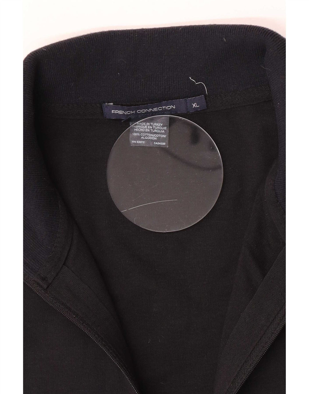 Giacca da ginnastica da uomo con grafica French Connection XL Black Colourblock