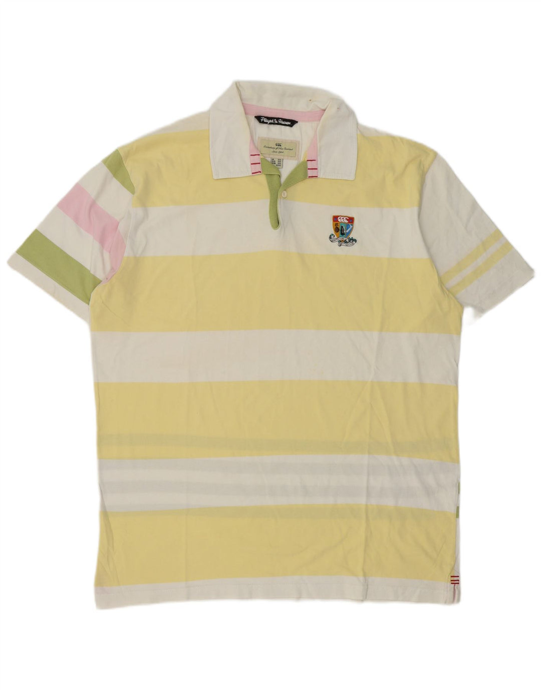 Polo da rugby da uomo Canterbury 2XL a righe multicolore