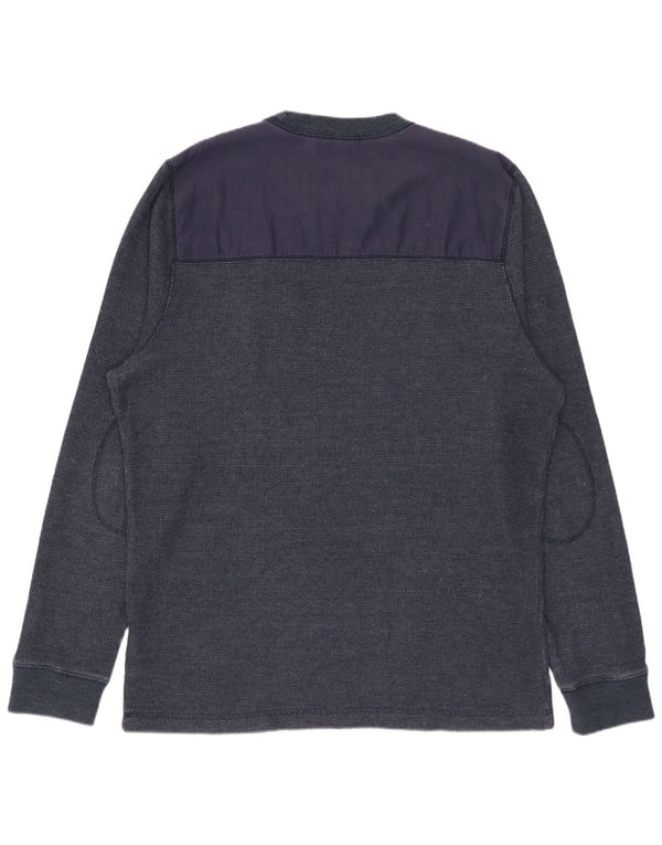 ABERCROMBIE & FITCH Felpa Muscle da uomo Maglione 2XL Cotone blu navy