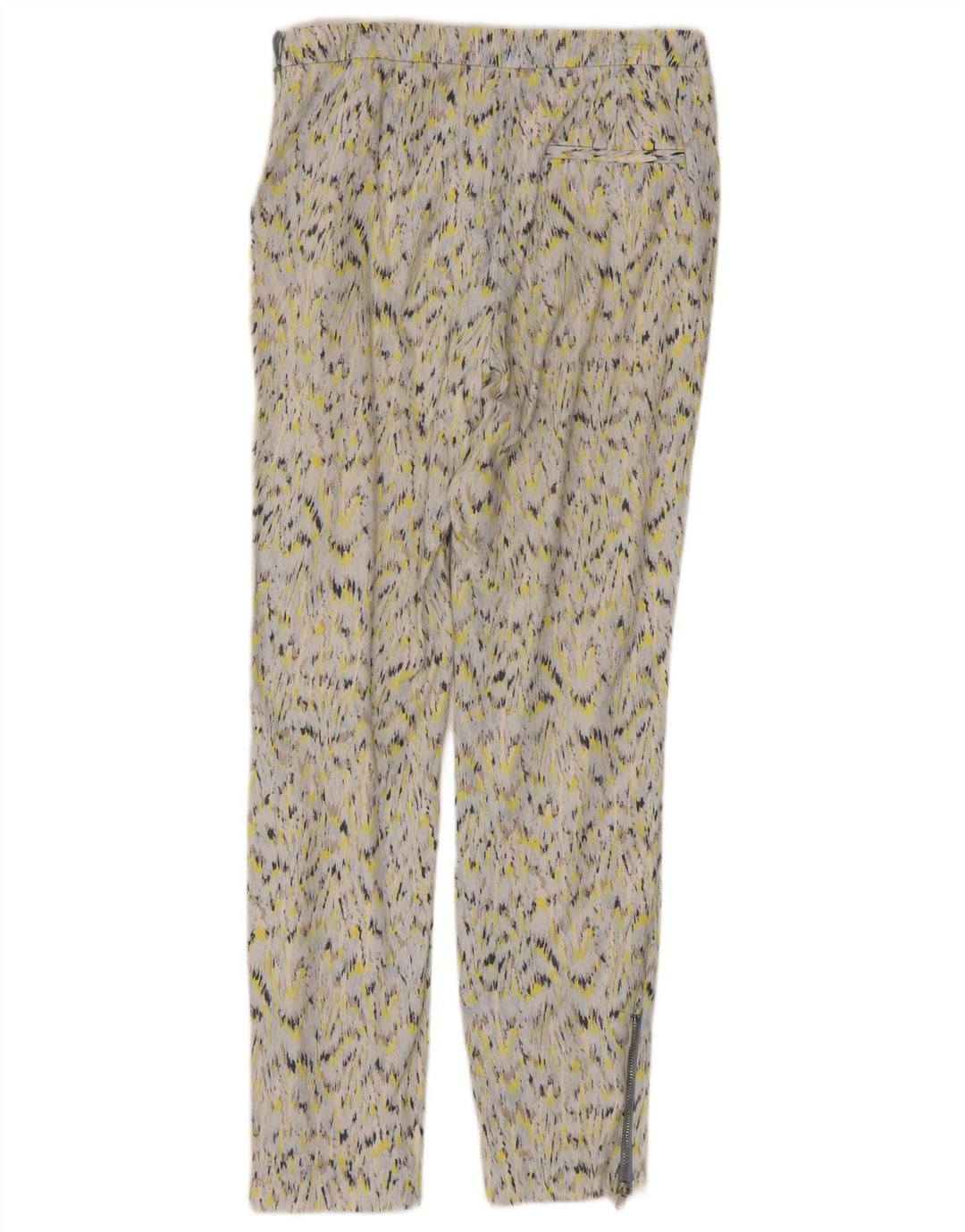 Pantaloni chino da donna con motivo astratto ZARA piccoli W26 L26 multicolore