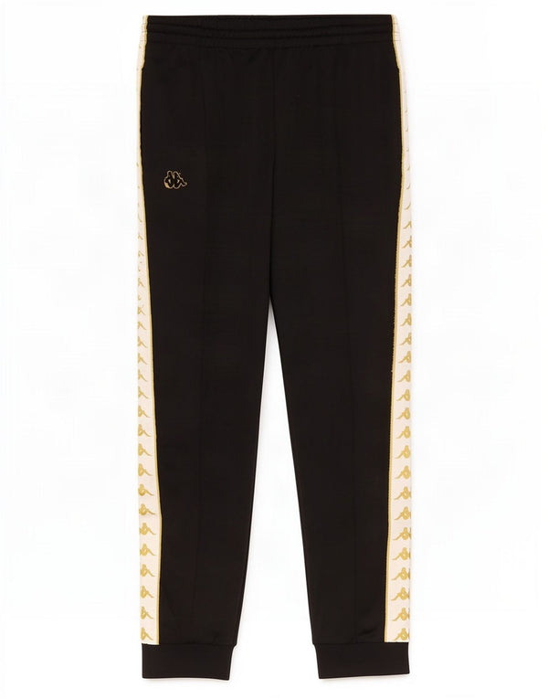 Kappa Mens Graphic Tracksuit Trousers Joggers Large Black Colourblock