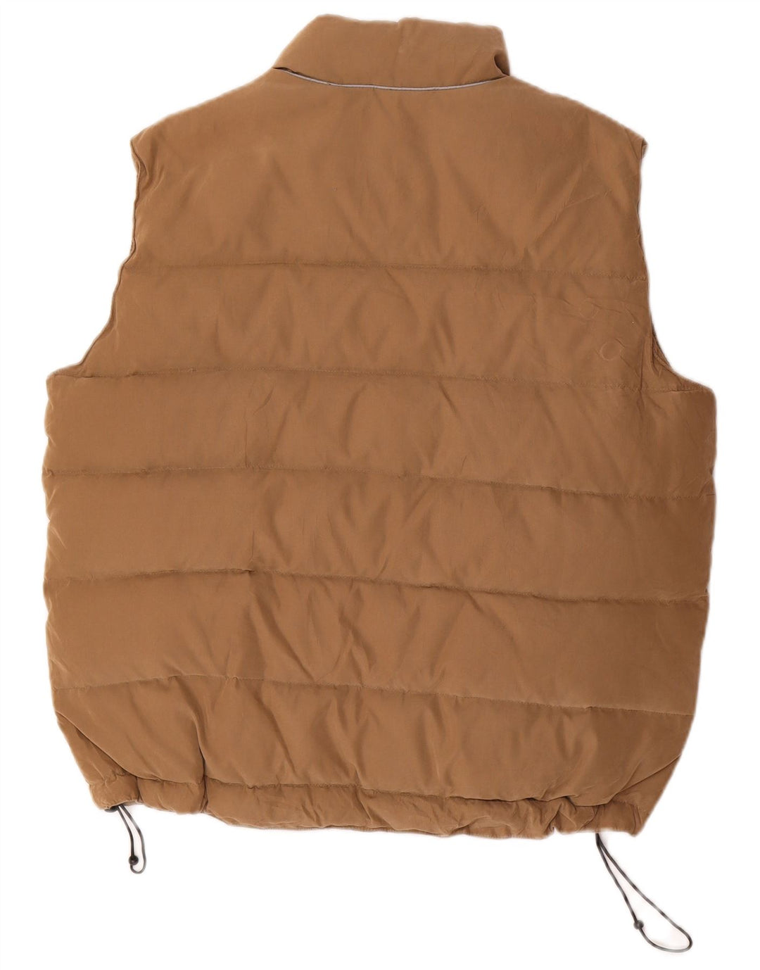 Gilet imbottito da uomo VINTAGE UK 40 grande poliestere beige