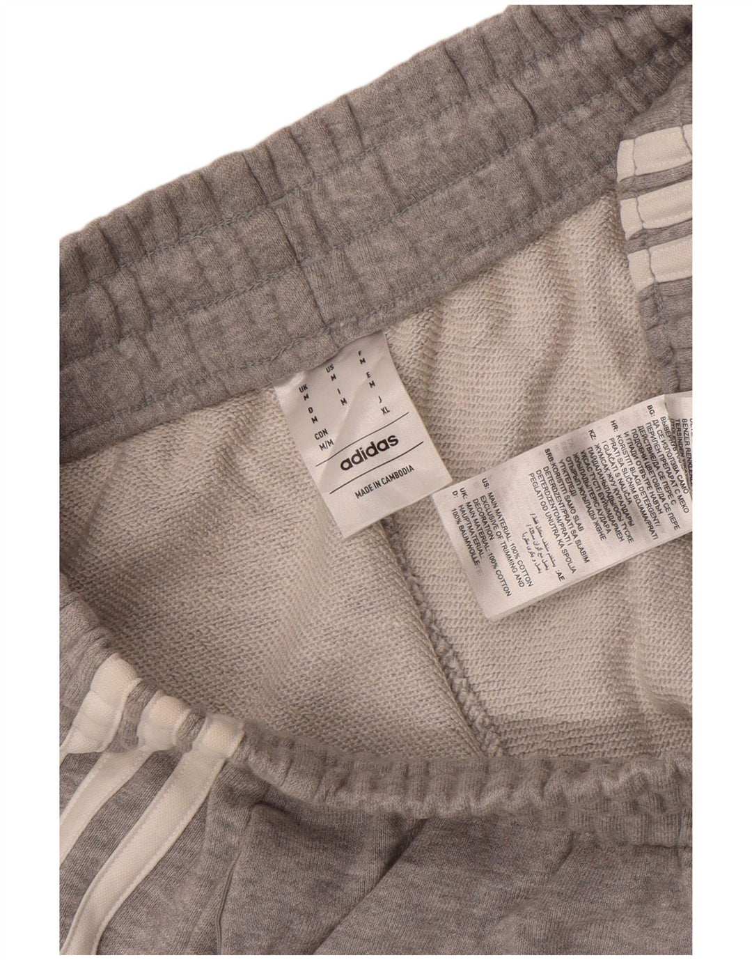 Pantaloncini sportivi Adidas da donna UK 14 cotone grigio medio