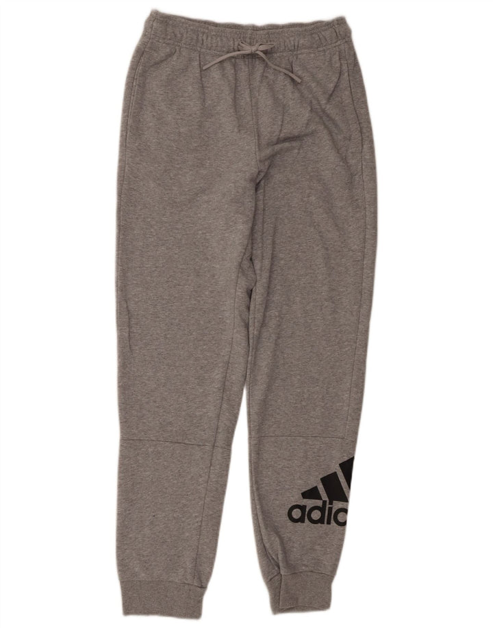 Pantaloni da tuta grafica da uomo Adidas Joggers piccoli in cotone grigio